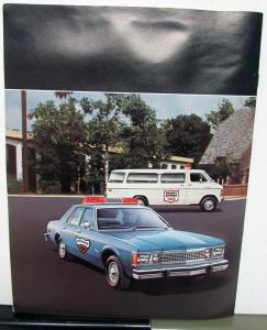 1980 Plymouth Police Vehicles Sales Brochure Gran Fury Volare