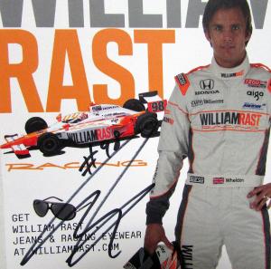 2011 Dan Wheldon #98 William Rast Racing Hero Pit Card Handout Signed Indy 500