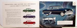 1953 Chevrolet Bel Air Two Ten One Fifty Series Prestige Sales Brochure Original