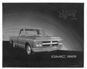 1969 GMC 1500 Pickup Truck Factory Press Photo 0015