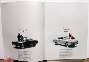 1963 VW Volkswagen Karmann Ghia Sales Brochure