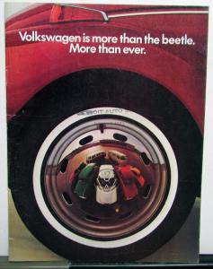 1972 Volkswagen Full Line Sales Brochure Beetle Karmann Ghia Campmobile Type 3