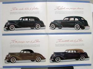 1939 Lincoln V12 Brougham Berline Limo Sedan Coupe Sales Brochure W/Envelope