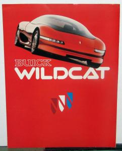 1985 Buick Wildcat Concept Car Brochure Dream Car Handout Folder