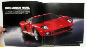 2005 Ford GT Dealer Prestige Sales Brochure Americas SuperCar Returns Original