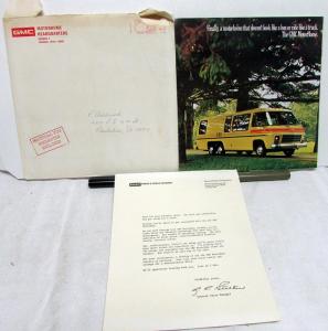 1973 GMC Motorhome RV Sales Brochure Camper Features Specs Floorplans