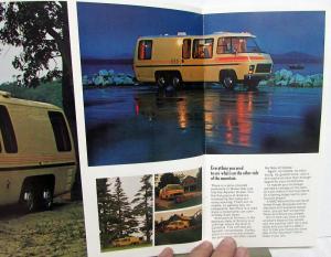 1973 GMC Motorhome RV Sales Brochure Camper Features Specs Floorplans