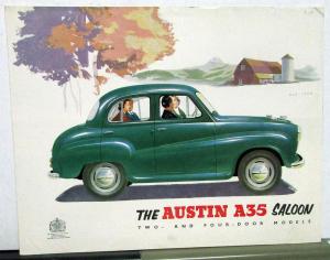 1958 Austin A35 Saloon Dealer Sales Brochure Folder Made In England Car