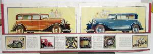 1932 Rockne Six Model 65 Sedan Coach By Studebaker Sales Brochure Folder Orig