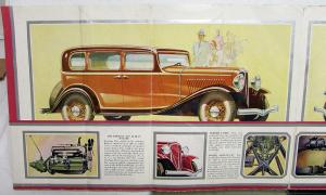 1932 Rockne Six Model 65 Sedan Coach By Studebaker Sales Brochure Folder Orig