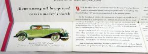 1932 Rockne Six Model 65 Sedan Coach By Studebaker Sales Brochure Folder Orig