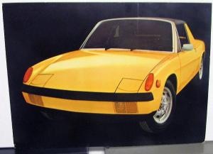 1972 Porsche 914 Dealer Promotional Postcard NOS Original