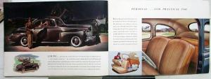 1942 Mercury 8 Town Sedan Coupe Club Convertible Wagon Sales Brochure ORIGINAL