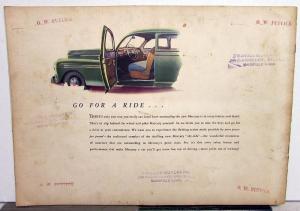 1942 Mercury 8 Town Sedan Coupe Club Convertible Wagon Sales Brochure ORIGINAL