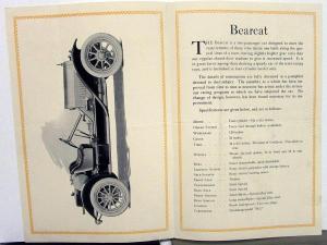 1916 Stutz Bearcat Dealer Sales Brochure Original Folder Features Specs Options