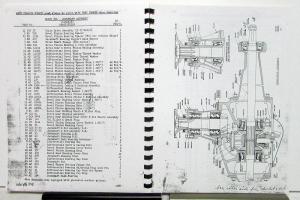 1940 1941 Mack Truck Model FN Chassis Parts List Reproduction Manual