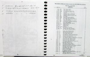 1940 1941 Mack Truck Model FN Chassis Parts List Reproduction Manual