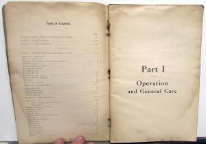 1914 Cadillac Owners Manual Care and Operation Original 14 All Models Service