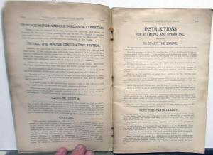 1914 Cadillac Owners Manual Care and Operation Original 14 All Models Service