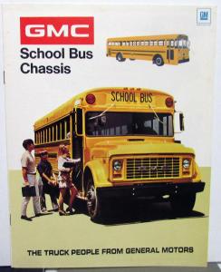 1972 GMC School Bus Chassis Truck Dealer Sales Brochure Features Specs Original