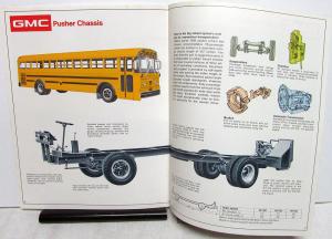 1972 GMC School Bus Chassis Truck Dealer Sales Brochure Features Specs Original