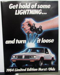 1984 Hurst/Olds Limited Edition Oldsmobile Sales Brochure Lightning Rods Shifter