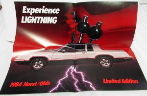 1984 Hurst/Olds Limited Edition Oldsmobile Sales Brochure Lightning Rods Shifter