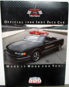 1988 Oldsmobile Cutlass Supreme Indianapolis 500 Pace Car Dealer Marketing Kit