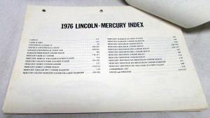 1976 Lincoln Mercury Dealer Advertising Material Newspaper Ads Artwork Copy Orig