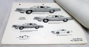 1976 Lincoln Mercury Dealer Advertising Material Newspaper Ads Artwork Copy Orig