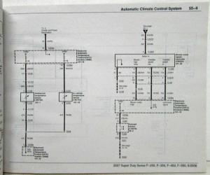 2007 Ford F-250 350 450 550 Super Duty Pickup Electrical Wiring