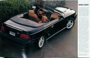 1994 Ford Mustang GT & Removable Hardtop Convertible REVISED Sales Brochure