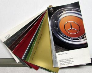 1975-1979 Mercedes Benz Dealer Paint Chip Color Samples Booklet Metallic Options