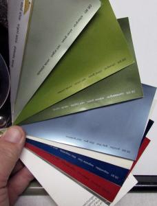 1975-1979 Mercedes Benz Dealer Paint Chip Color Samples Booklet Metallic Options