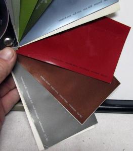 1975-1979 Mercedes Benz Dealer Paint Chip Color Samples Booklet Metallic Options