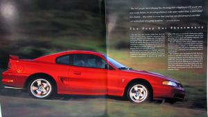 1998 Ford Mustang Cobra SVT Sales Brochure Oversized NICE Original