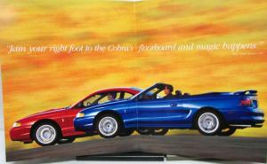 1998 Ford Mustang Cobra SVT Sales Brochure Oversized NICE Original