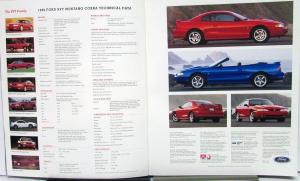 1998 Ford Mustang Cobra SVT Sales Brochure Oversized NICE Original