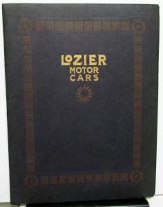 1913 Lozier Motor Cars Type 72 77 Big Six Light 13 Prestige Sales Brochure Orig