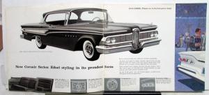 1959 Edsel Dealer Prestige Sales Brochure Large Corsair Ranger Villager Wagon