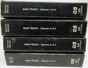 2005 Dodge Ram Truck 1500 2500 3500 Service Shop Manual 4 Vol Set SRT10 & Diesel