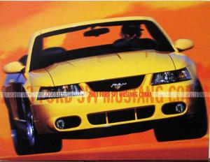 2003 Ford SVT Mustang Cobra Sales Brochure Original