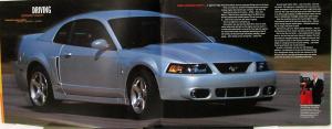 2003 Ford SVT Mustang Cobra Sales Brochure Original