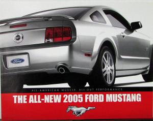 2005 Ford Mustang V6 & GT Performance Sales Brochure Folder Original