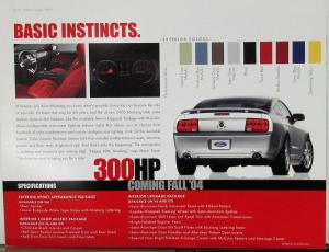 2005 Ford Mustang V6 & GT Performance Sales Brochure Folder Original