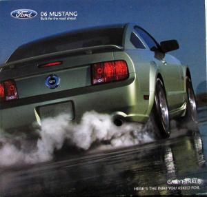 2006 Ford Mustang V6 GT Convertible Sales Folder MAILER Original