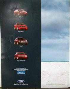 2007 Ford Mustang CANADIAN Sales Brochure Calendar Original