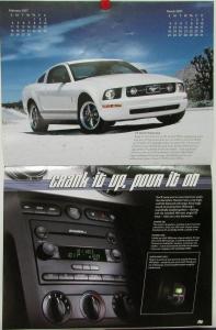 2007 Ford Mustang CANADIAN Sales Brochure Calendar Original