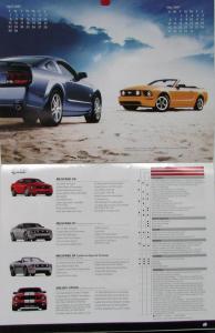 2007 Ford Mustang CANADIAN Sales Brochure Calendar Original