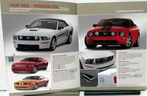 2008 Ford Mustang Accessories Sales Brochure Original